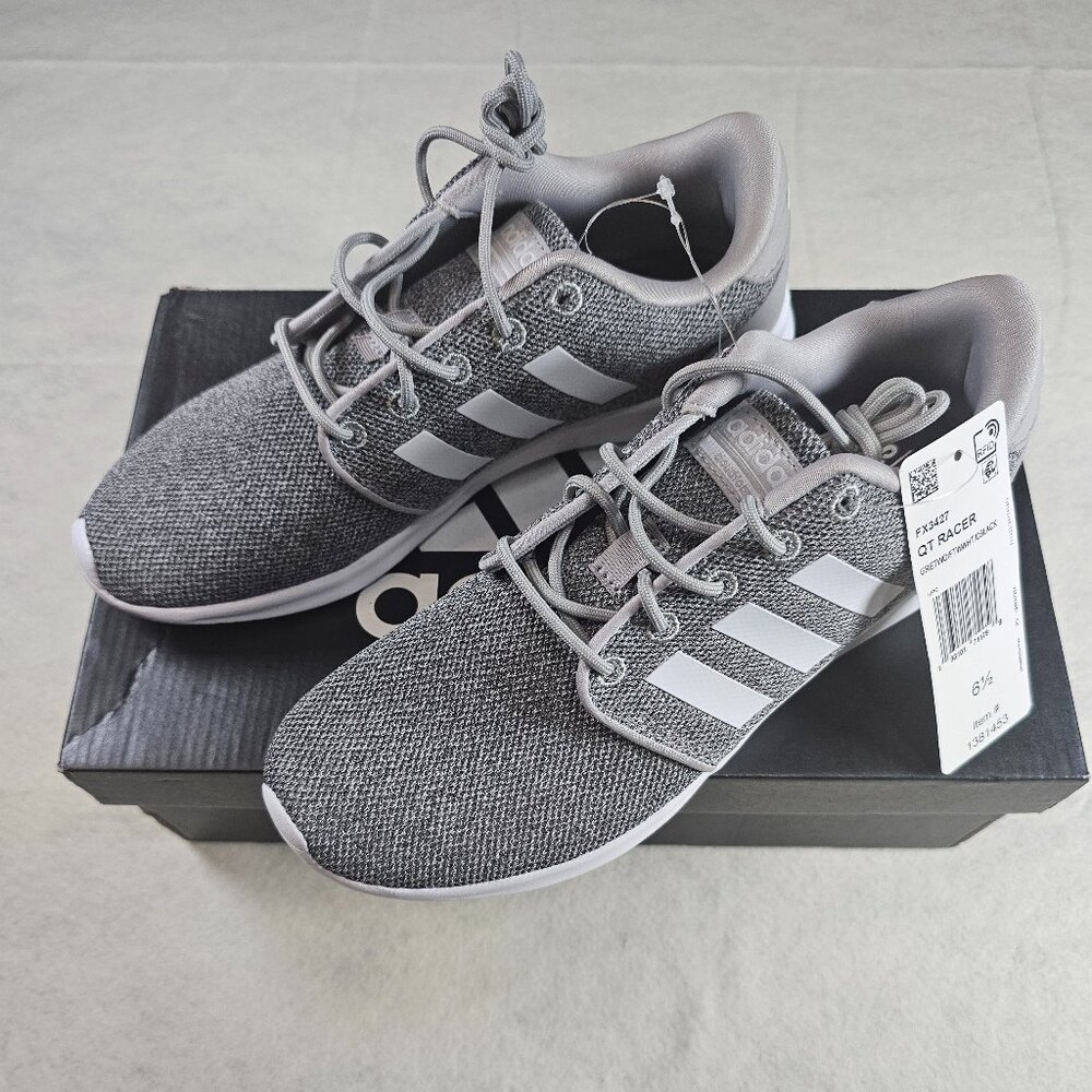 NEW Adidas QT Racer Women’s Running Shoes – Lightweight Cloudfoam Comfort - Picture 1 of 8